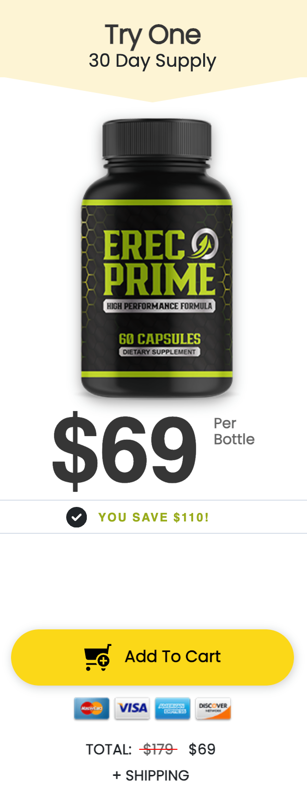 ErecPrime - 1 Bottle