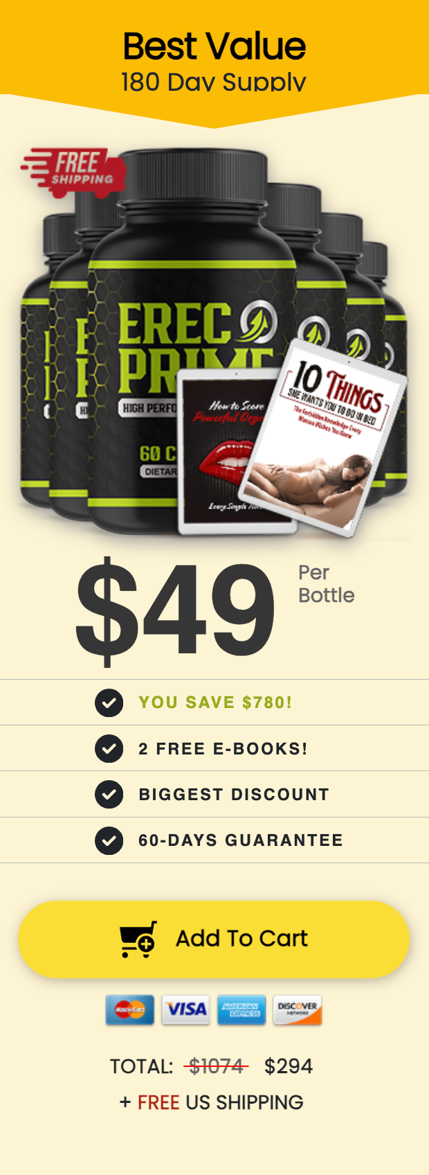 ErecPrime - 6 Bottles